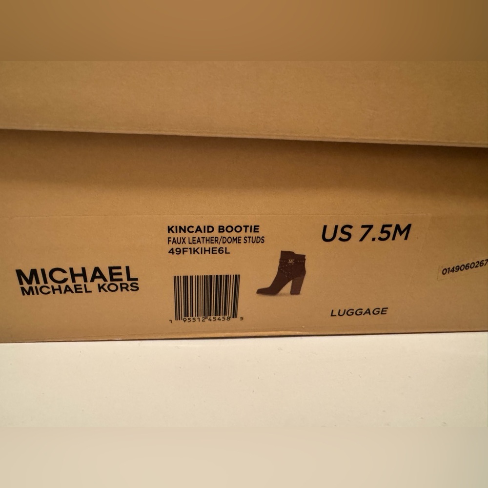 Michael Kors Brown Leather Ankle Boots - Picture 5 of 5
